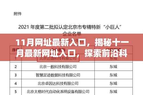 揭秘十一月最新网址入口,探索前沿科技的三大要点全解析