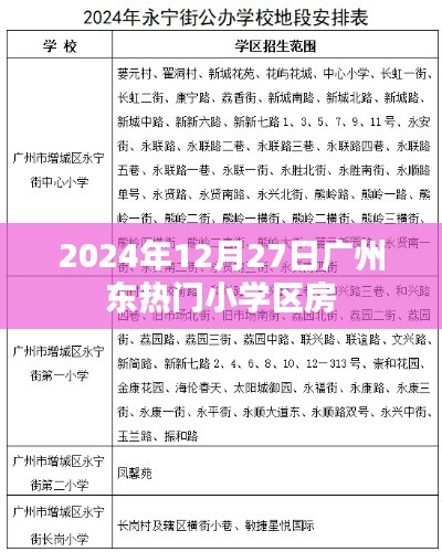 广州东热门小学区房市场趋势分析 2024年展望