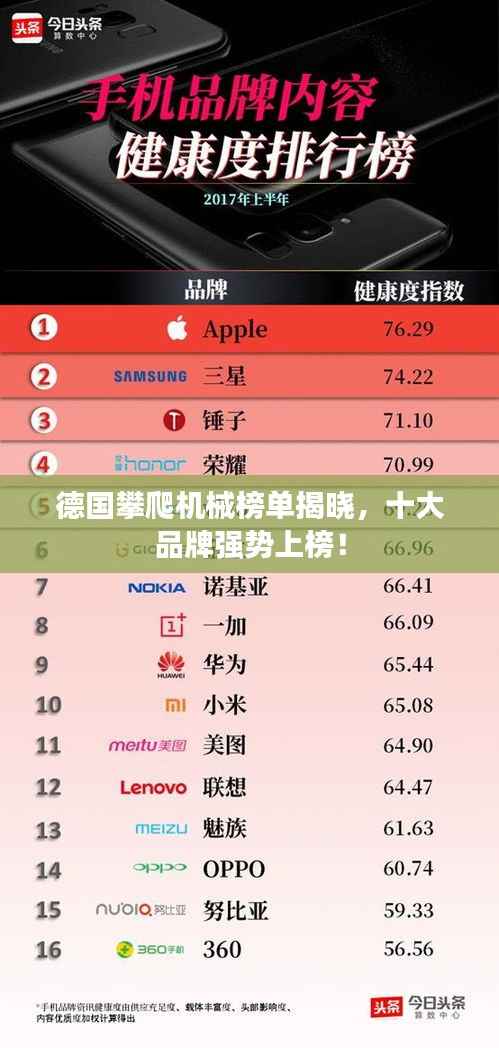 德国攀爬机械榜单揭晓,十大品牌强势上榜!